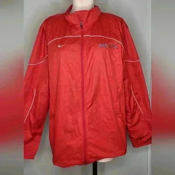 Nike Storm Fit Jacket Men's Small Full Zip Ohio State Buckeyes Windbreaker - Picture 1 of 12